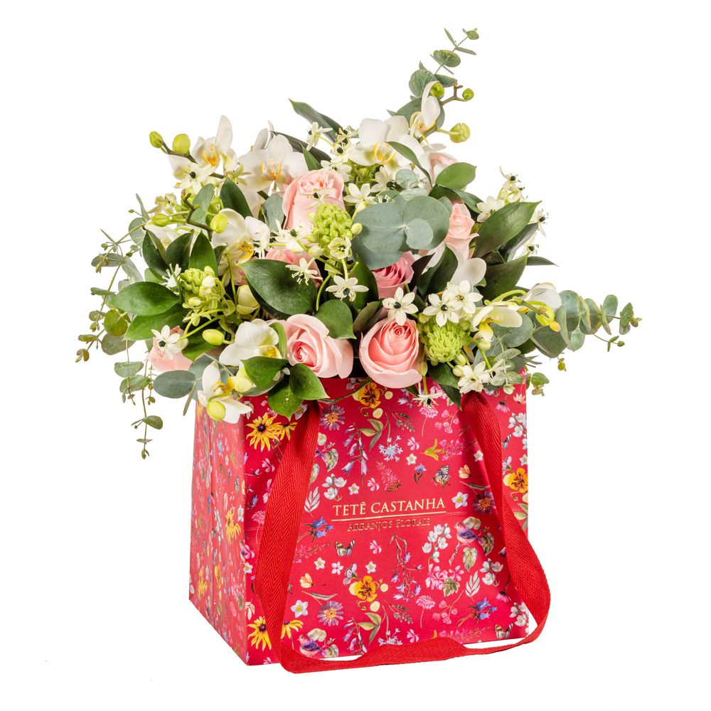 Arranjo Kew Garden Bag Soft Colors tetecastanha